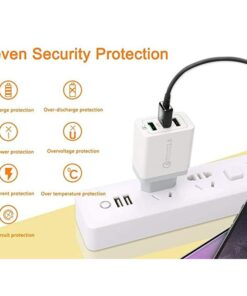 Caricatore 3 Porte USB QC3.0 USB-A 5V 2,1A Ricarica Veloce