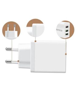 Caricatore 3 Porte USB QC3.0 USB-A 5V 2,1A Ricarica Veloce