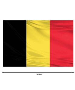 Bandiera Belgio 145X90cm In Tessuto Poliestere Con Passante Per L'Asta