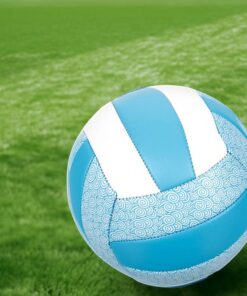 Palla da Pallavolo o Beach Volley per Training Sport e Tempo Libero Colore Azzurro e Bianco Diametro 21cm