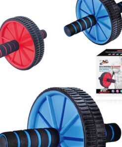 Rotella Rullo Workout Convertibile Ruote Doppie Dentate e Tappetino Per Esercizi Incluso Colore Assortito