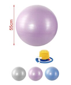 Palla Pilates Fitness Da Ginastica Yoga Grande 55cm Colore Assortito