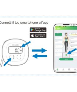 Metro Smart Con APP Misurazione Di Qualsiasi Parte Del Corpo Utile Per Fitness, Bodybuilding, Sarta Lunghezza 1500mm Retrattile Unità Di Misura In Pollici E CM