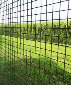 Rete Metallica Plasticata Verde 0,5X10M Per Recinzione Giardino