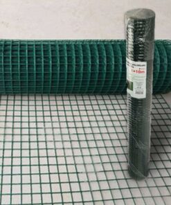 Rete Metallica Plasticata Verde 1X10M Per Recinzione Giardino