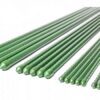 10 Pezzi Supporto Piante Rampicanti Bastone In Acciaio Plastificato Verde 0,8X90cm