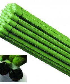 10 Pezzi Supporto Piante Rampicanti Bastone In Acciaio Plastificato Verde 0,8X90cm