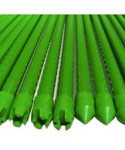 10 Pezzi Supporto Piante Rampicanti Bastone In Acciaio Plastificato Verde 0,8X90cm