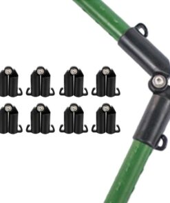 8 Pezzi Raccordi Connettori Traliccio Per Bastone Supporto Piante Snodabile 180° 11mm