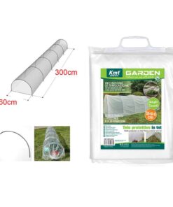 Telo Antighiaccio Protettivo in Plastica Elevata Stabilità e Resistenza alla Deformazione con Anelli in Ferro 300x60x45cm