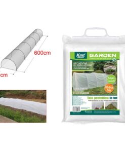 Telo Antighiaccio Protettivo in Plastica Elevata Stabilità e Resistenza alla Deformazione con Anelli in Ferro 600x60x45cm