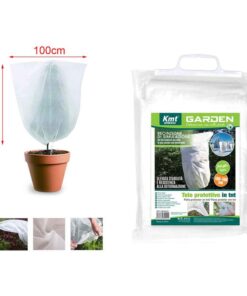 3 Pezzi Telo Protettivo Antigelo TNT per Piante Resistente e Stabile Protezione Freddo Intemperie 100x160cm