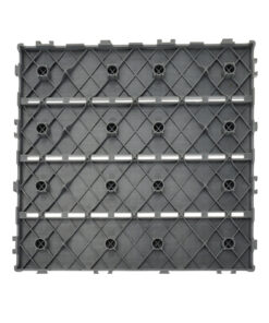 10 Pezzi Piastrelle Plastica Giardino 30x30x2cm Pavimento Esterno PVC Grigio