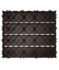 10 Pezzi Piastrelle Plastica Giardino 30x30x2cm Pavimento Esterno PVC Nero Caffè