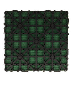 10 Pezzi Piastrelle Plastica Giardino 30x30x2.3cm Pavimento Esterno Prato Verde