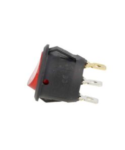 4 PZ Interruttore Rotondo Pulsante Bilanciere On Off Push Button 3 Pin con Led Spia Rosso 12V Auto Barca Foro 20mm