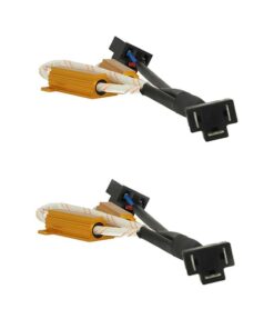 2x Filtro Portalampada LED H4 Canbus No Errore 50W 5 Ohm Anti Sfarfallio Auto