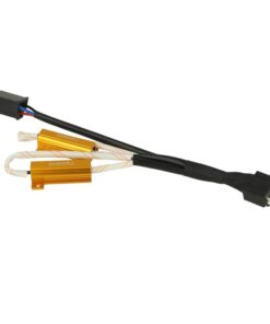 2x Filtro Portalampada LED H4 Canbus No Errore 50W 5 Ohm Anti Sfarfallio Auto