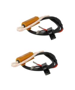 2x Filtro Portalampada LED H7 Canbus No Errore 50W 5 Ohm Anti Sfarfallio Auto