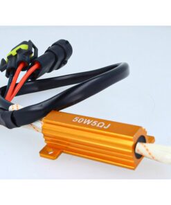 2x Filtro Portalampada LED H8 H11 Canbus No Errore 50W 5 Ohm Anti Sfarfallio Auto