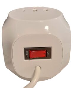 Alternative view of Multipresa Cubo 8 Posti 4 Prese 10/16A + 1 Presa Bipasso Schuko + 2 USB + USB C 3.0 con Interruttore Spina 10A Cavo 1.5m Bianco