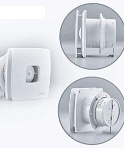 Ventola Aspirazione Bagno,Aspiratore Da Muro o Soffitto Piccolo e Potente 171X171mm Foro 100mm Profondità 84,6mm 10W 230V 50Hz 150m³/h 30dB