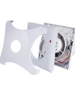 Ventola Aspirazione Bagno,Aspiratore Da Muro o Soffitto Piccolo e Potente 171X171mm Foro 100mm Profondità 84,6mm 10W 230V 50Hz 150m³/h 30dB