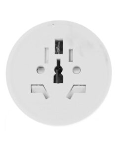 Convertitore Adattatore Viaggio Da Spina Schuko 16A A Presa UK USA AUS CN Colore Bianco Max 2300W