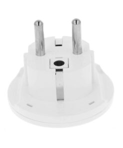 Convertitore Adattatore Viaggio Da Spina Schuko 16A A Presa UK USA AUS CN Colore Bianco Max 2300W