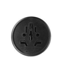 Convertitore Adattatore Viaggio Da Spina Schuko 16A A Presa UK USA AUS CN Colore Nero Max 2300W