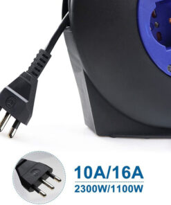 Alternative view of Avvolgicavo Elettrico Prolunga Elettrica 8 Metri 4 Prese Polivalenti Schuko + 10A/16A Spina 16A