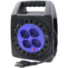 Avvolgicavo Elettrico Prolunga Elettrica 15 Metri 4 Prese Polivalenti Schuko + 10A/16A Spina 16A