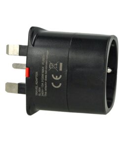 2 PZ Adattatori Presa Spina da UK a EU con Fusibile 13A Max 3120W