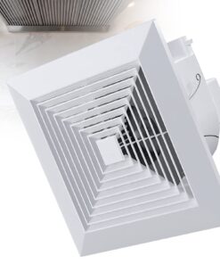 Ventola Aspirazione Bagno,Aspiratore Da Muro o Soffitto Grande 300X300mm Foro 250X250mm Profondità 150mm 30W 230V 50Hz 220m³/h 35dB