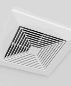 Ventola Aspirazione Bagno,Aspiratore Da Muro o Soffitto Grande 250X250mm Foro 200X200mm Profondità 150mm 25W 230V 50Hz 150m³/h 35dB