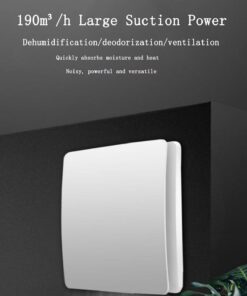 Alternative view of Ventola Aspirazione Bagno,Aspiratore Da Muro o Soffitto Con Coperchio 212X208mm Foro 150mm Profondità 70mm 25W 230V 50Hz 155m³/h 35dB