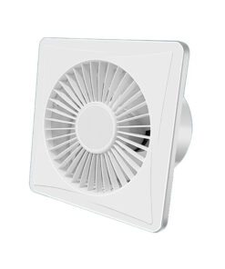 Ventola Aspirazione Bagno, Aspiratore Da Muro o Soffitto 200X200mm Foro 150mm Profondità 104mm 18W 230V 50Hz 155m³/h 35dB