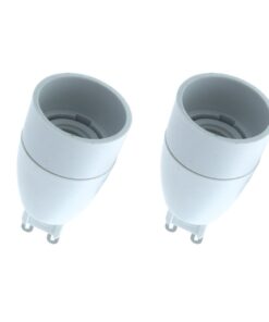 2 PZ Convertitore Adattatore Portalampada Per Lampada Attacco Da G9 A E14