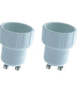 2 PZ Convertitore Adattatore Portalampada Per Lampada Attacco Da GU10 a E14