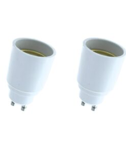 2 PZ Convertitore Adattatore Portalampada Per Lampada Attacco Da GU10 a E27