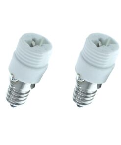 2 PZ Convertitore Adattatore Portalampada Per Lampada Attacco Da E14 A G9