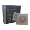 Ventola Aspirazione 17W 258m3/h 50dB, Aspiratore da Muro per Bagno Cucina 230V 50Hz, Estrattore d'Aria 24x24x9,5cm, Diametro Scarico 15cm