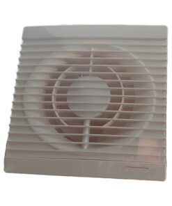 Ventola Aspirazione 17W 258m3/h 50dB, Aspiratore da Muro per Bagno Cucina 230V 50Hz, Estrattore d'Aria 24x24x9,5cm, Diametro Scarico 15cm