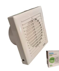 Ventola di Aspirazione 19W 240m3/h 34dB Aspiratore da Muro per Bagno Cucina 230V 50Hz