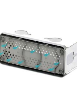 Alternative view of Scatola Organizza Cavi Pieghevole 340X150X140mm Con 4 Ingressi Uscita Base Grigliata 6 Fascette Inclusi