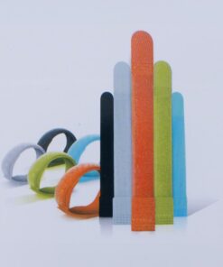 Fascette Regolabili e Riutilizzabili in Nylon, 6 Pezzi Multicolore 2x18.4cm