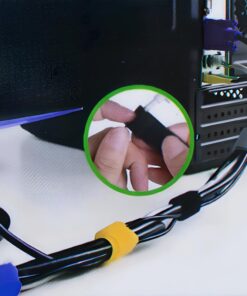 Fascette Regolabili e Riutilizzabili in Nylon, 6 Pezzi Multicolore 2x18.4cm