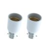 2 PZ Convertitore Adattatore Portalampada Per Lampada Led Attacco Da B22 A E27
