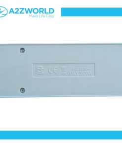 Multipresa Ciabatta Elettrica Con 6 Posti Prese Bipasso 10/16A, Multipresa Senza Cavo Max 3500W, Colore Bianco