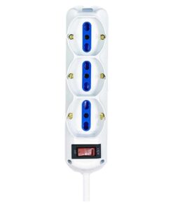 Alternative view of Multipresa Ciabatta Elettrica a 9 Posti 6 Prese 10A/16A + 3 Presa 10A/16A Bipasso Schuko con Interruttore e Spina 10A Cavo 1.5m Bianco